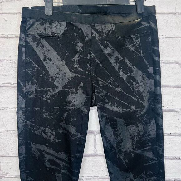 Helmut Lang Womens Black Marble Twill Skinny Ankle Pants Size 27 - Picture 4 of 11